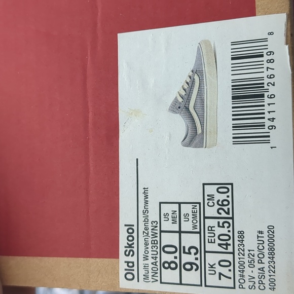 VANS OLD SKOOL MULTI WOVEN SKATE SHOES MENS SIZE 8 WOMENS 9.5 NWT ❤ - Picture 5 of 7